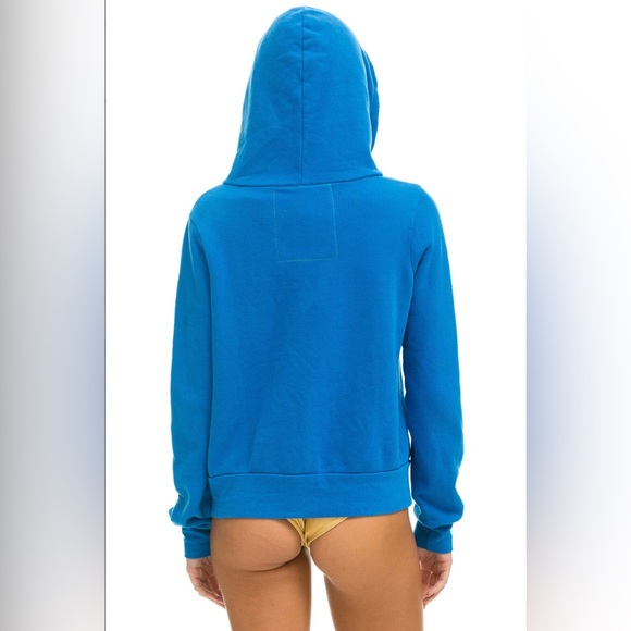 Aviator Nation 5 Stripe Zip-Up Hoodie UNISEX - Picture 11 of 12